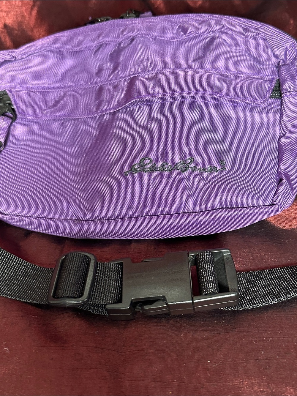 ✨💜 Eddie Bauer Royal Purple Belt Bag Fanny Pack Like New! 🎒 - Picture 8 of 8
